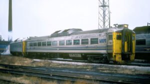 VIA Rail RDC1 6110 at Spadina Yard in Toronto, Ontario